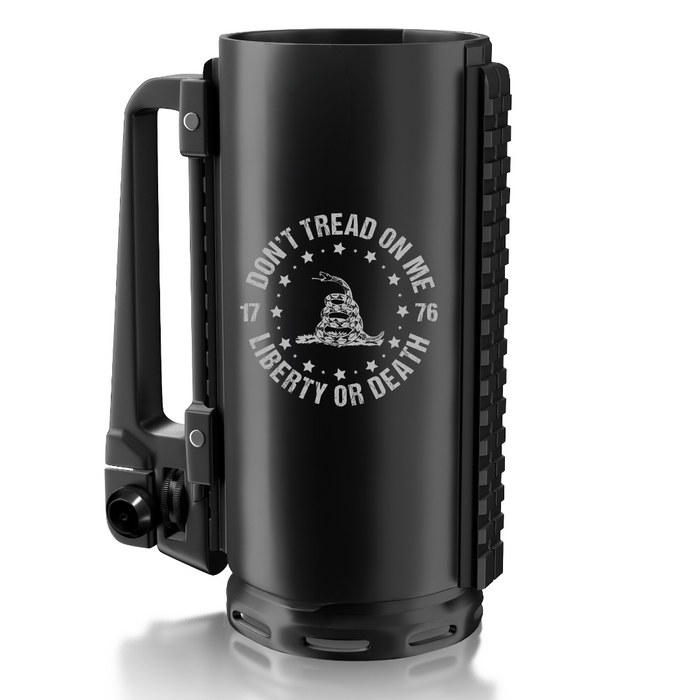 Don't Tread on Me Tactical 16oz Mug (Real Picatinny Rails) Genuine M4/A4 Detachable Carry Handle