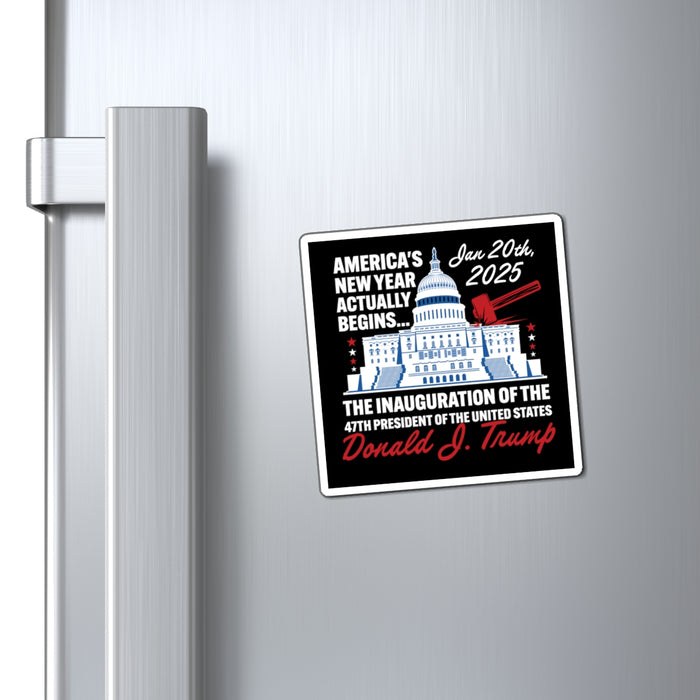 America's New Year Actually Begins January 20, 2025 Trump Magnet (3 Sizes)