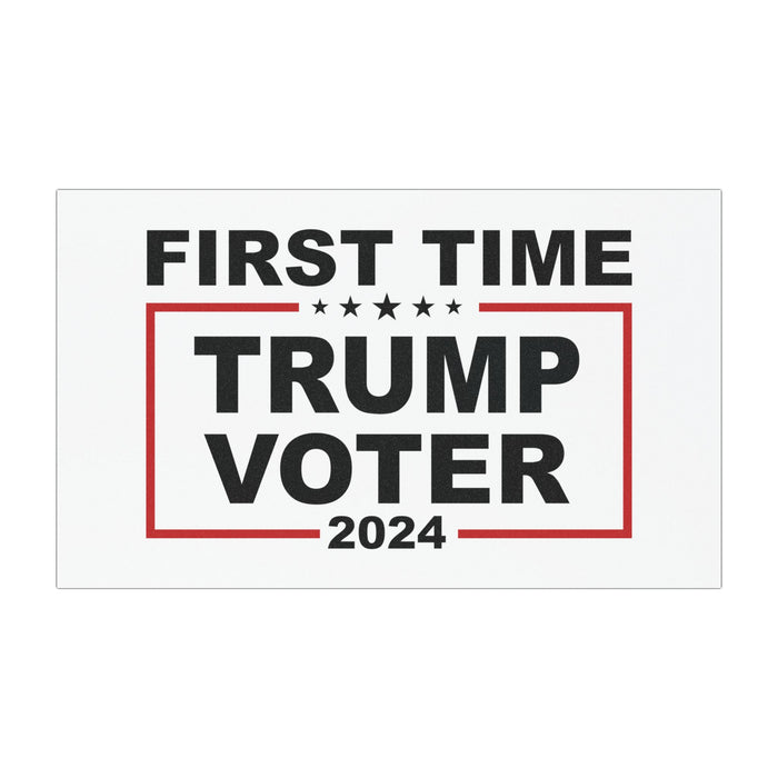 First Time Trump Voter 2024 Car Magnet