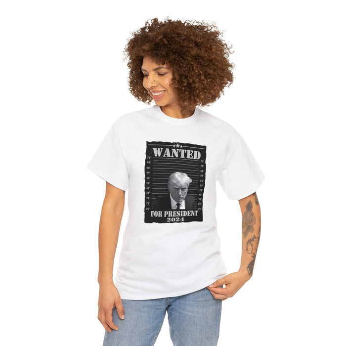 Wanted for President 2024 Trump Mugshot Unisex T-Shirt