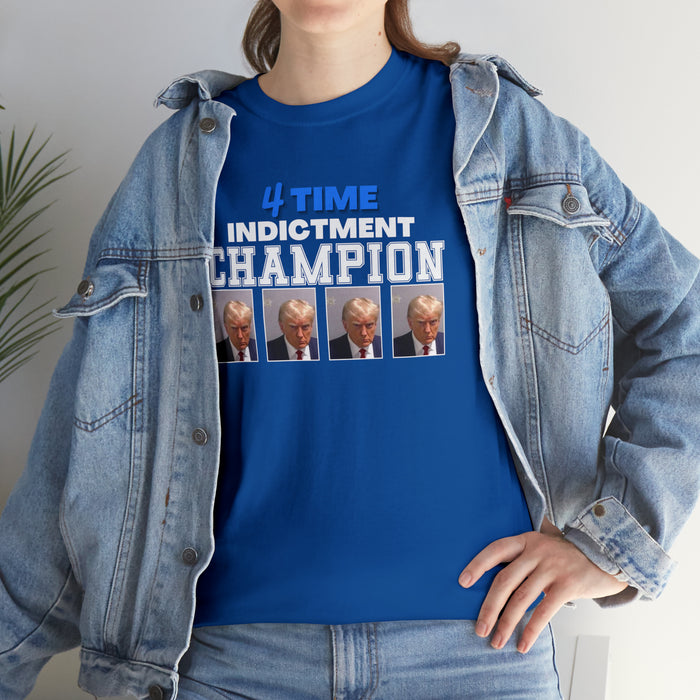 Trump Mugshot 4 Time Indictment Champion Unisex T-Shirt