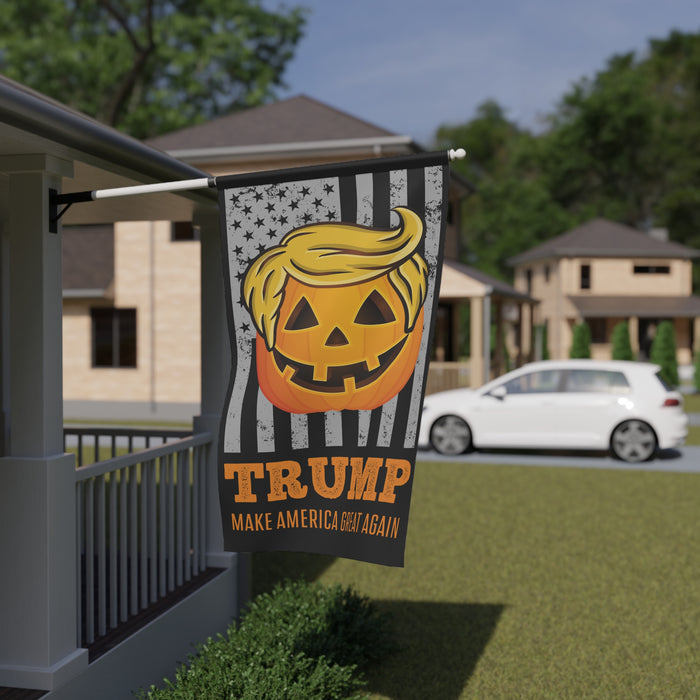 Trumpkin Make America Great Again Halloween Flag