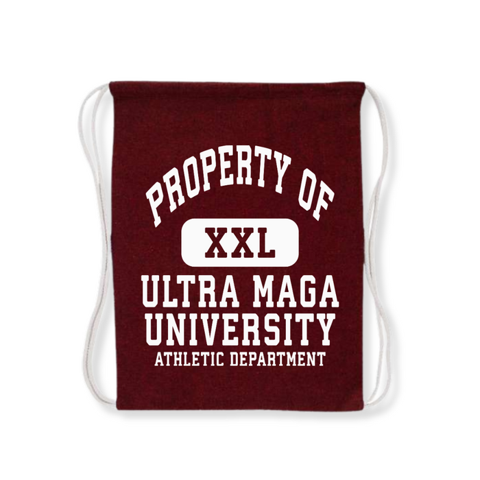Property of Ultra MAGA University Drawstring Bag (3 Colors)
