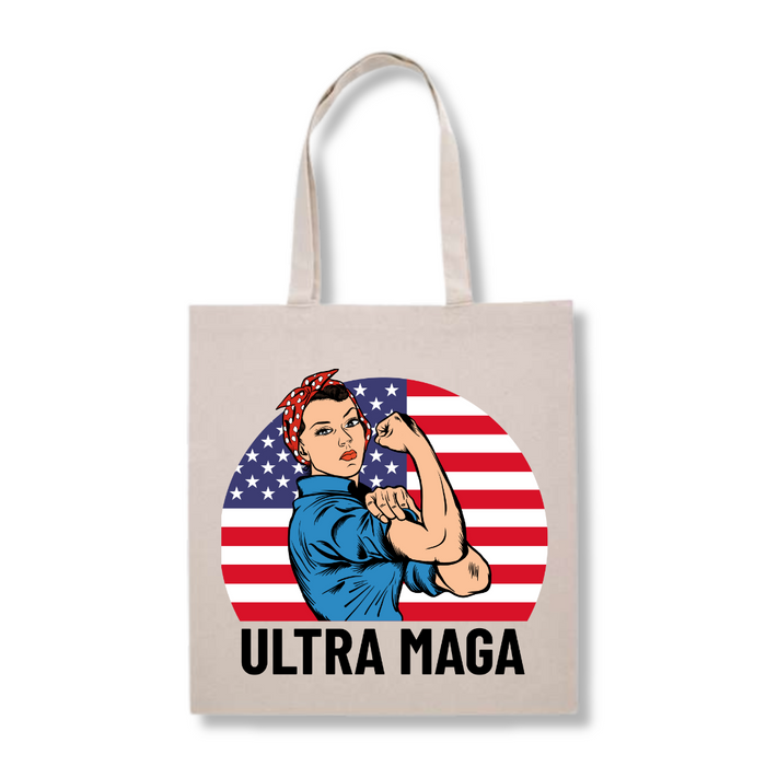 Ultra MAGA "Rosie the Riveter" Tote Bag (3 Colors)