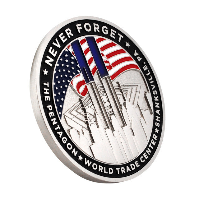 September 11 Never Forget 25th Anniversary Challenge Coin | Courage & Remembrance Edition | 2001–2026