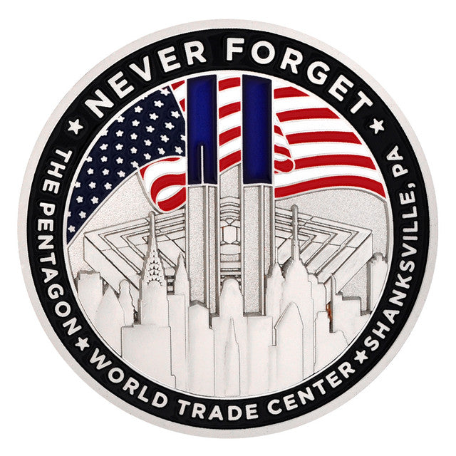 September 11 Never Forget 25th Anniversary Challenge Coin | Courage & Remembrance Edition | 2001–2026