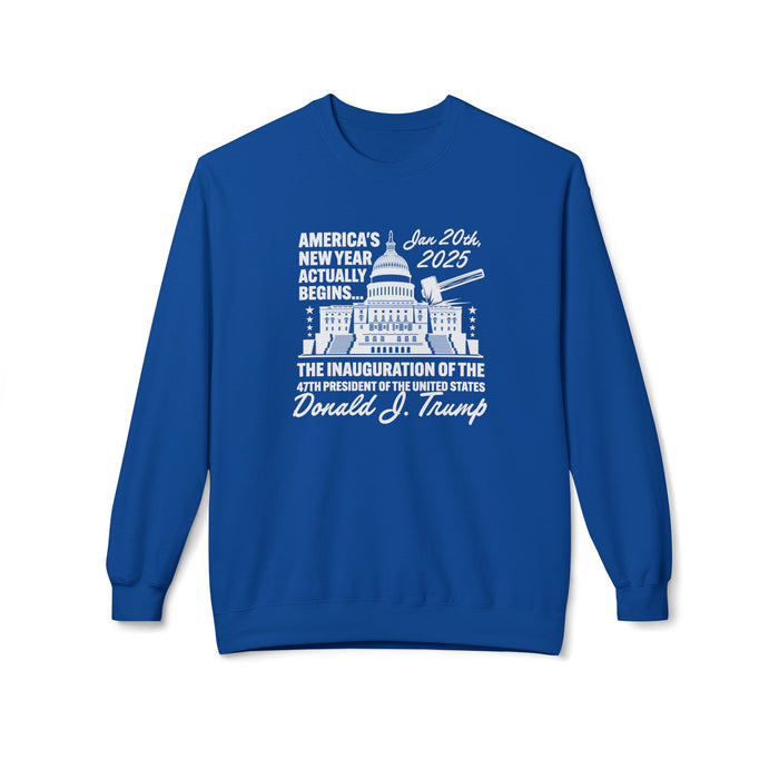 America's New Year Actually Begins January 20, 2025 Trump Softstyle Sweatshirt