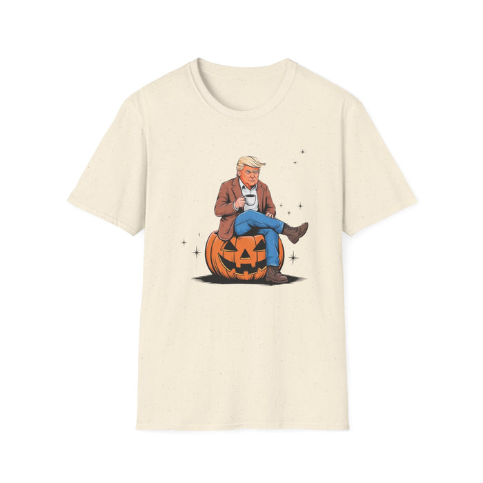 Fall for Trump: Coffee & Pumpkin Patriot T-Shirt