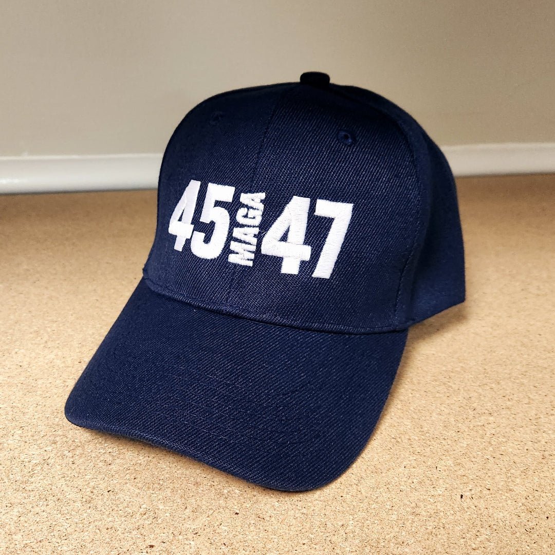 45 MAGA 47 Custom Embroidered Hat (3 Color Options) - PatriotDepot.com