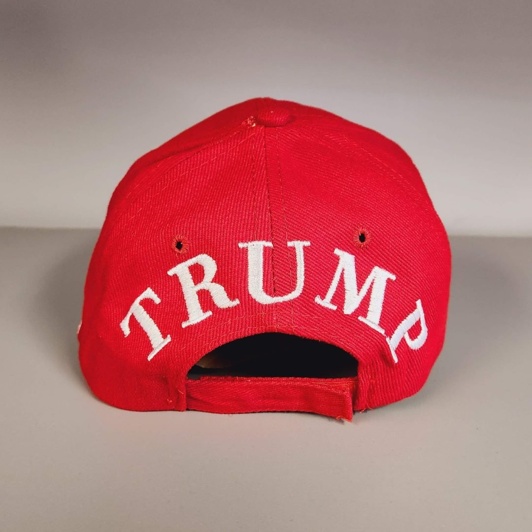 45 Trump Signature 3D Premium Embroidered Hat (Red) - PatriotDepot.com