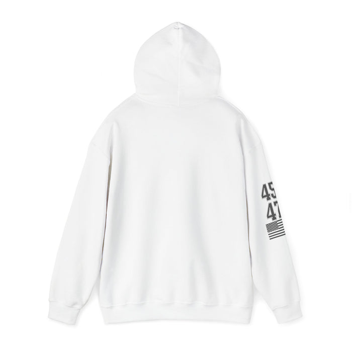 Trump 45 47 Hoodie w/Sleeve Design