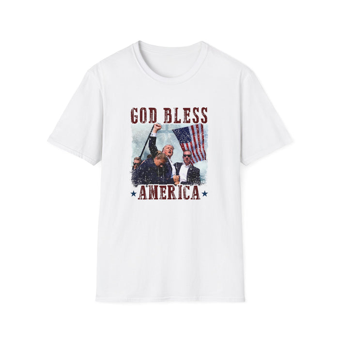 Trump "God Bless America" Patriotic Fight T-Shirt