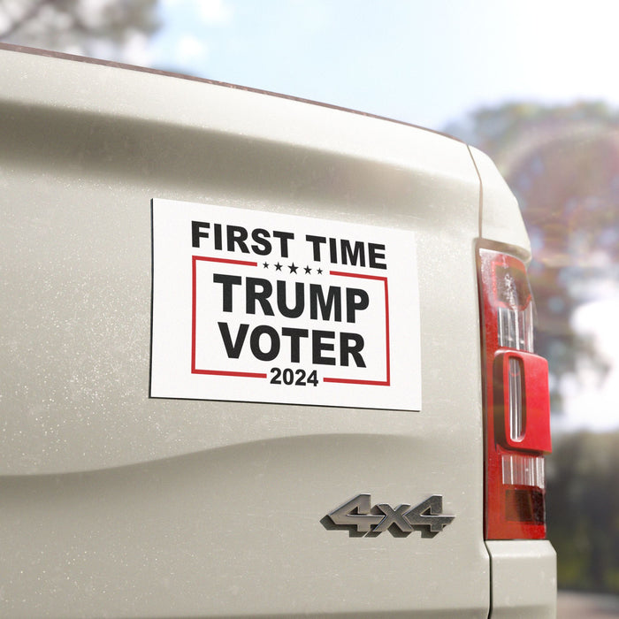 First Time Trump Voter 2024 Car Magnet