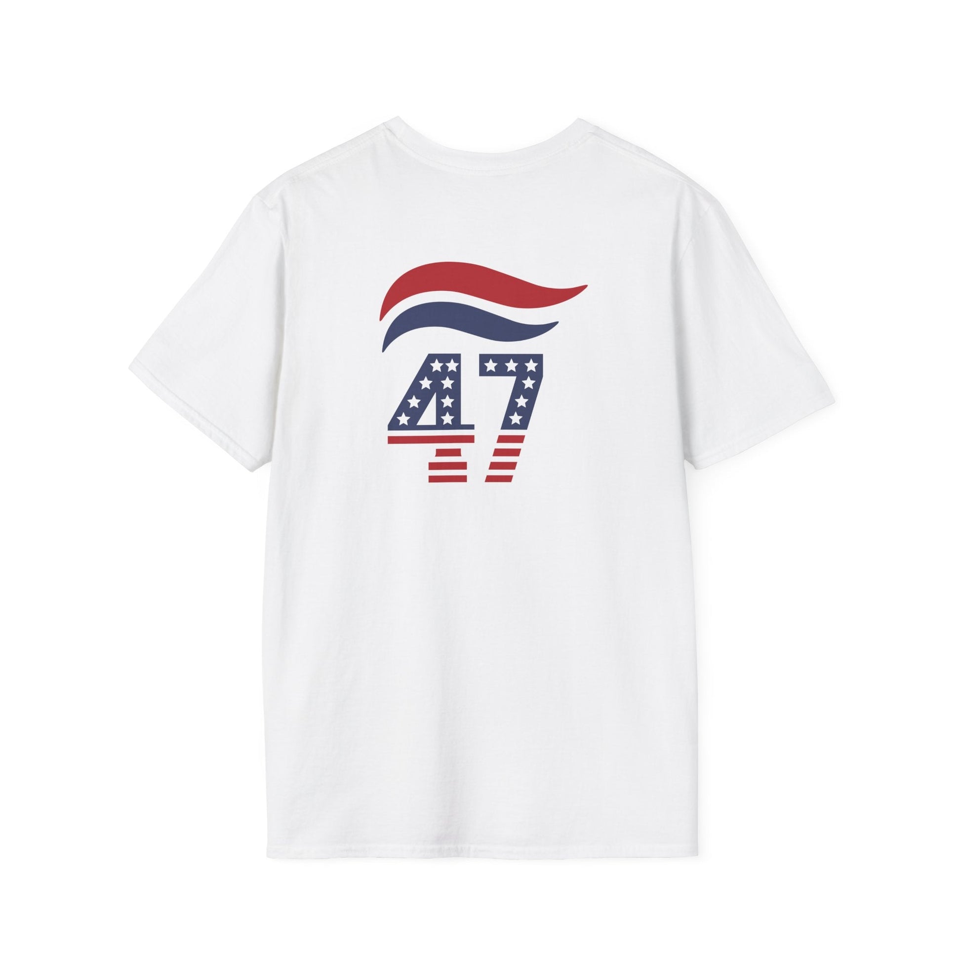 47 Stars and Stripes T-Shirt (Front/Back Design) Red, White & Blue - PatriotDepot.com
