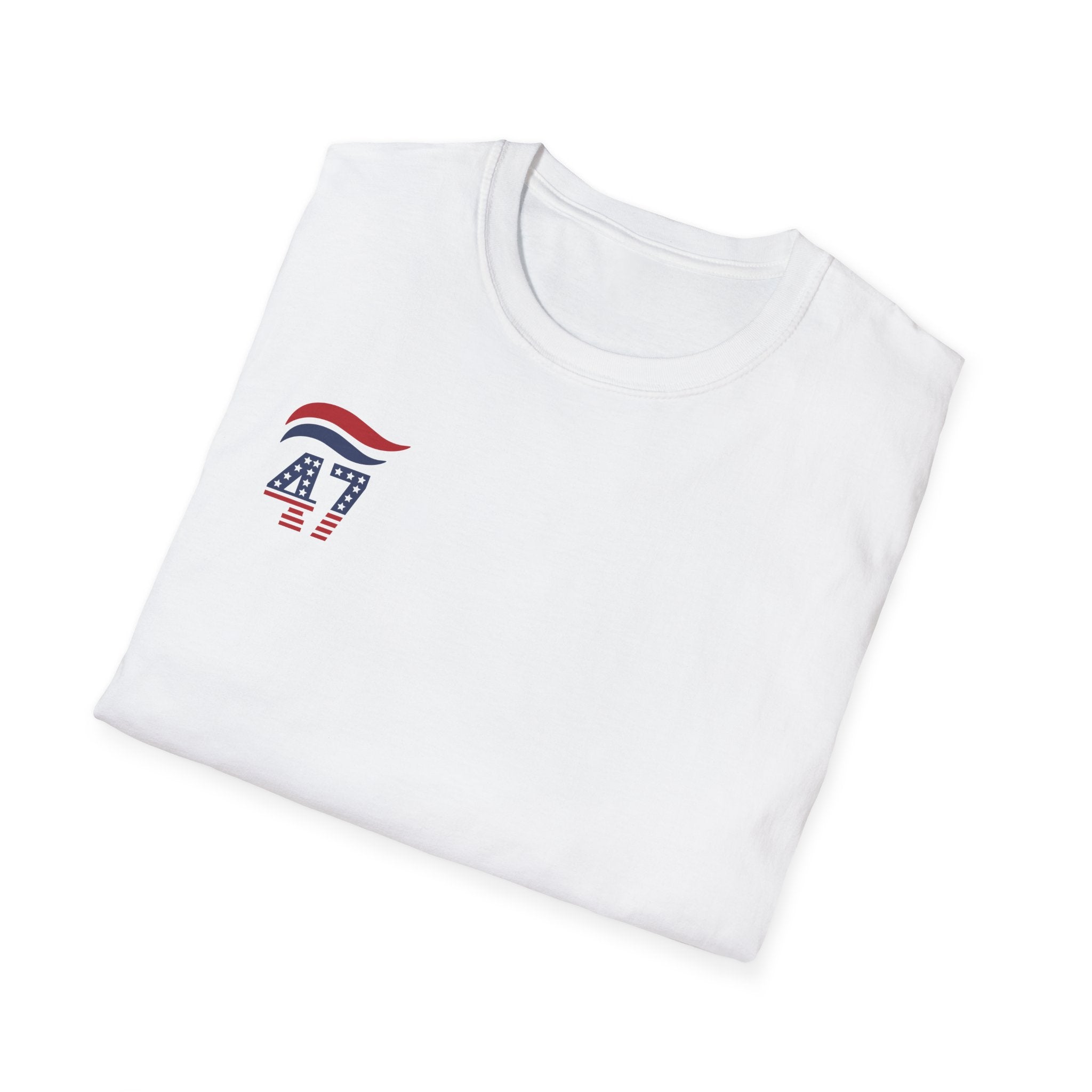 47 Stars and Stripes T-Shirt (Front/Back Design) Red, White & Blue - PatriotDepot.com