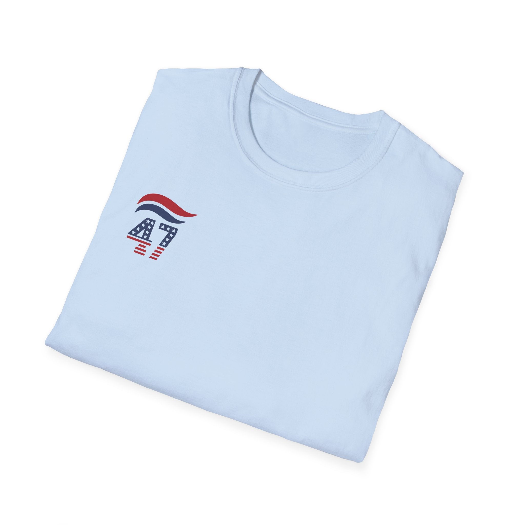 47 Stars and Stripes T-Shirt (Front/Back Design) Red, White & Blue - PatriotDepot.com