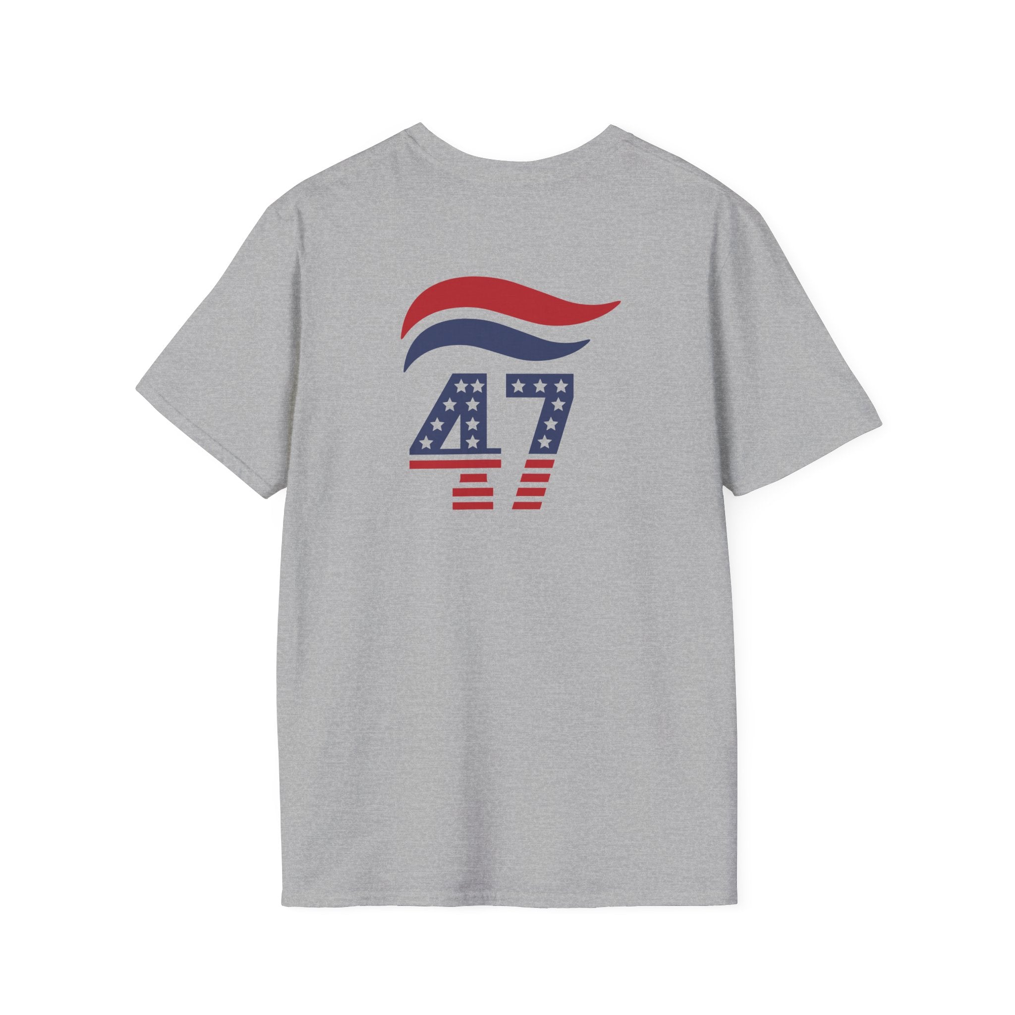 47 Stars and Stripes T-Shirt (Front/Back Design) Red, White & Blue - PatriotDepot.com