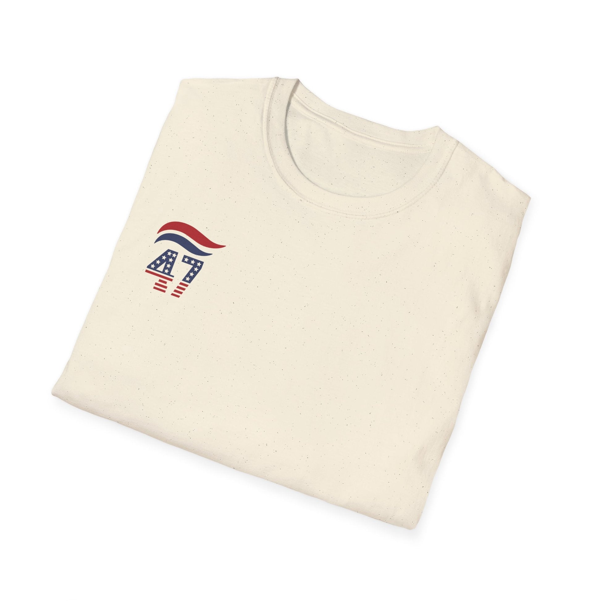 47 Stars and Stripes T-Shirt (Front/Back Design) Red, White & Blue - PatriotDepot.com