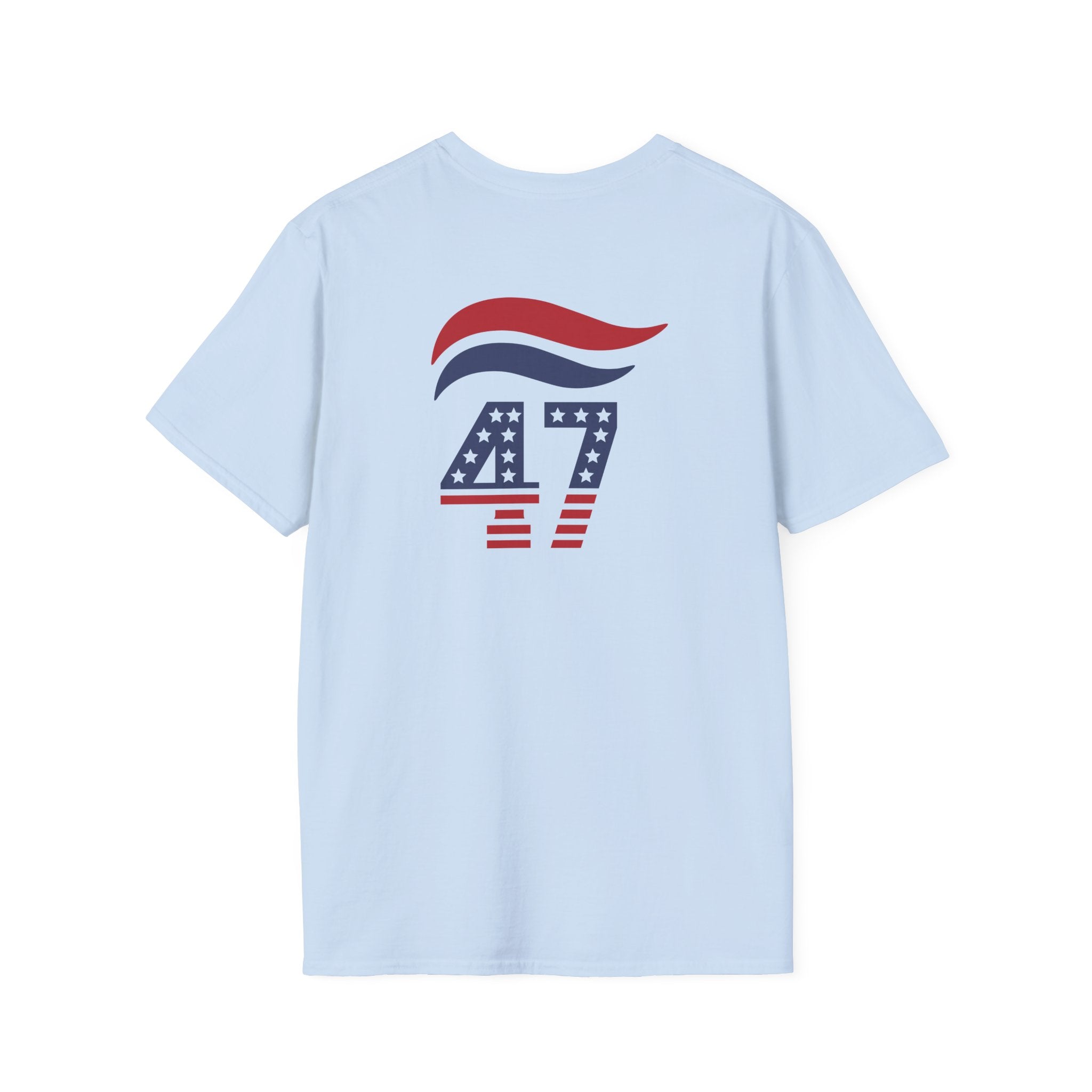 47 Stars and Stripes T-Shirt (Front/Back Design) Red, White & Blue - PatriotDepot.com