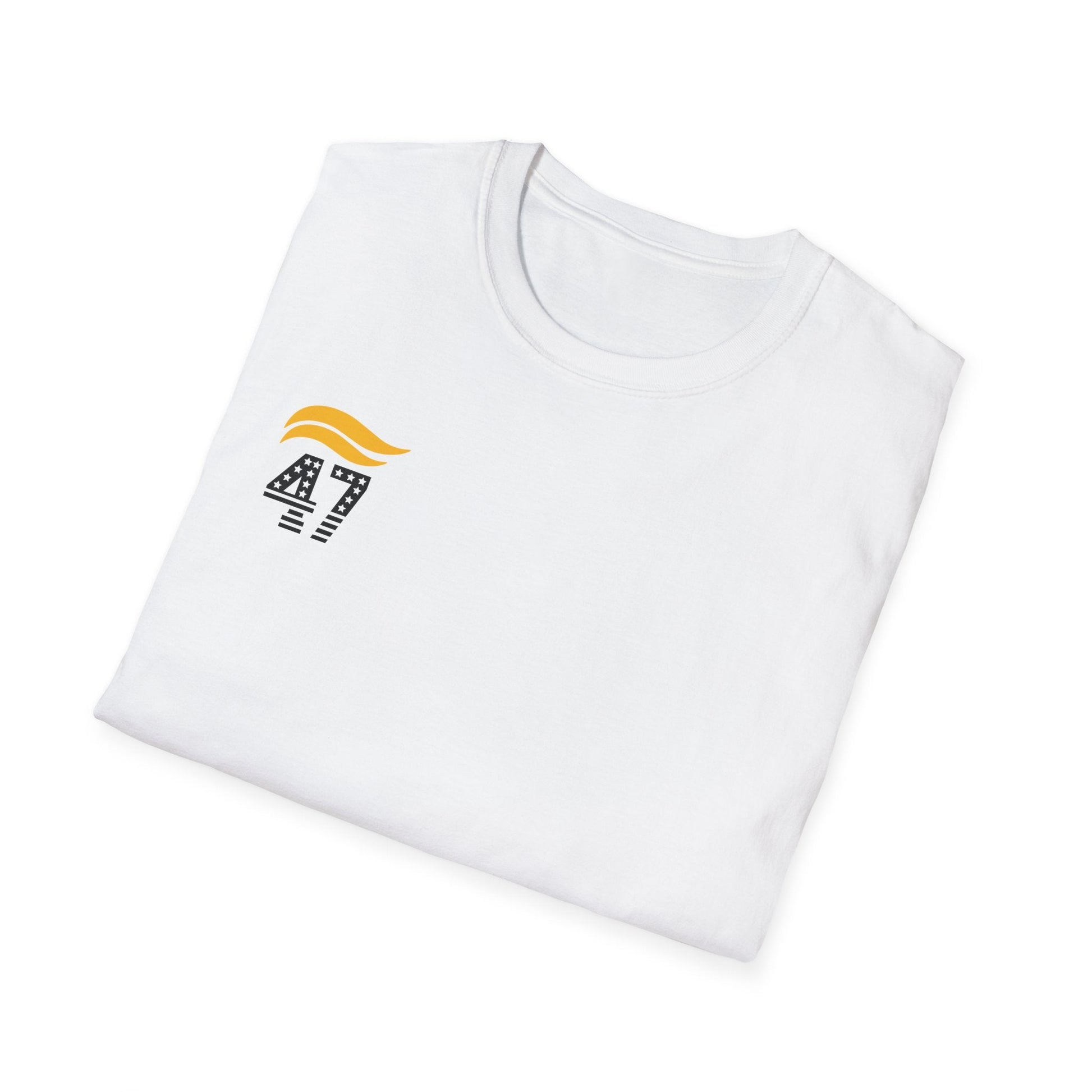 47 Stars and Stripes T-Shirt (Front/Back Design) Yellow and Black - PatriotDepot.com