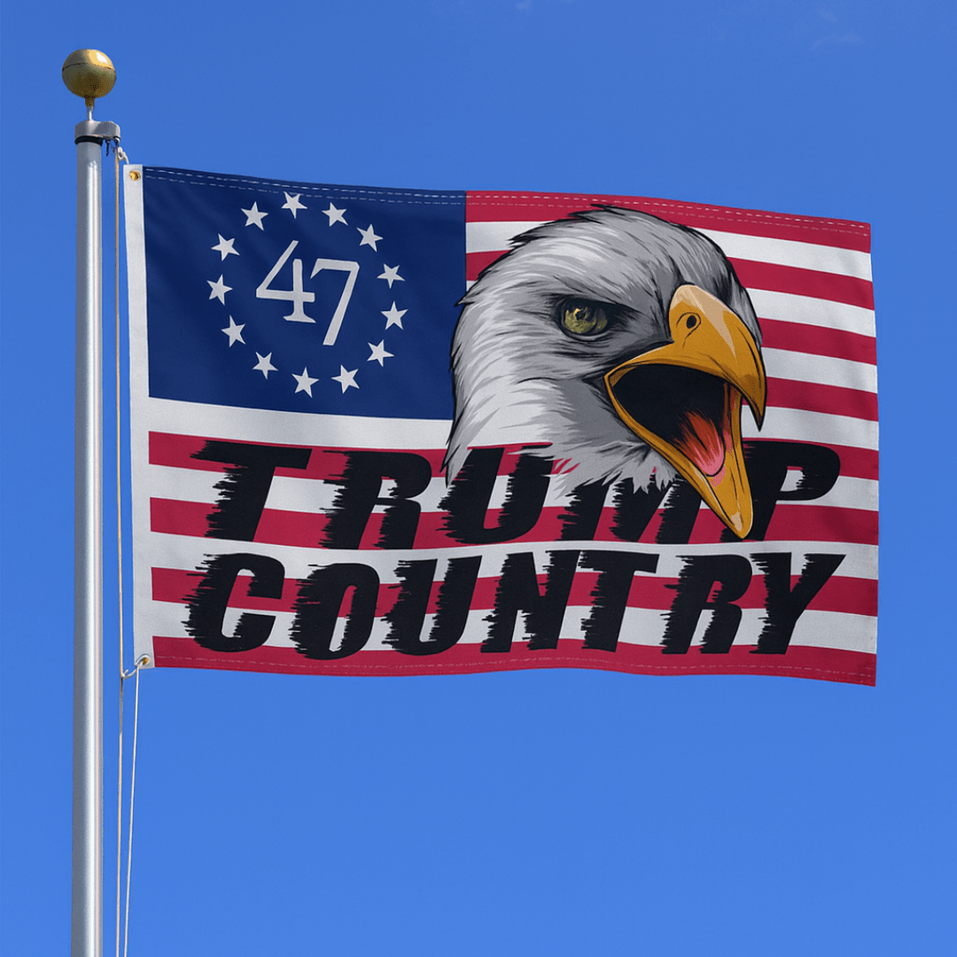 47 Trump Country USA Eagle Flag - PatriotDepot.com