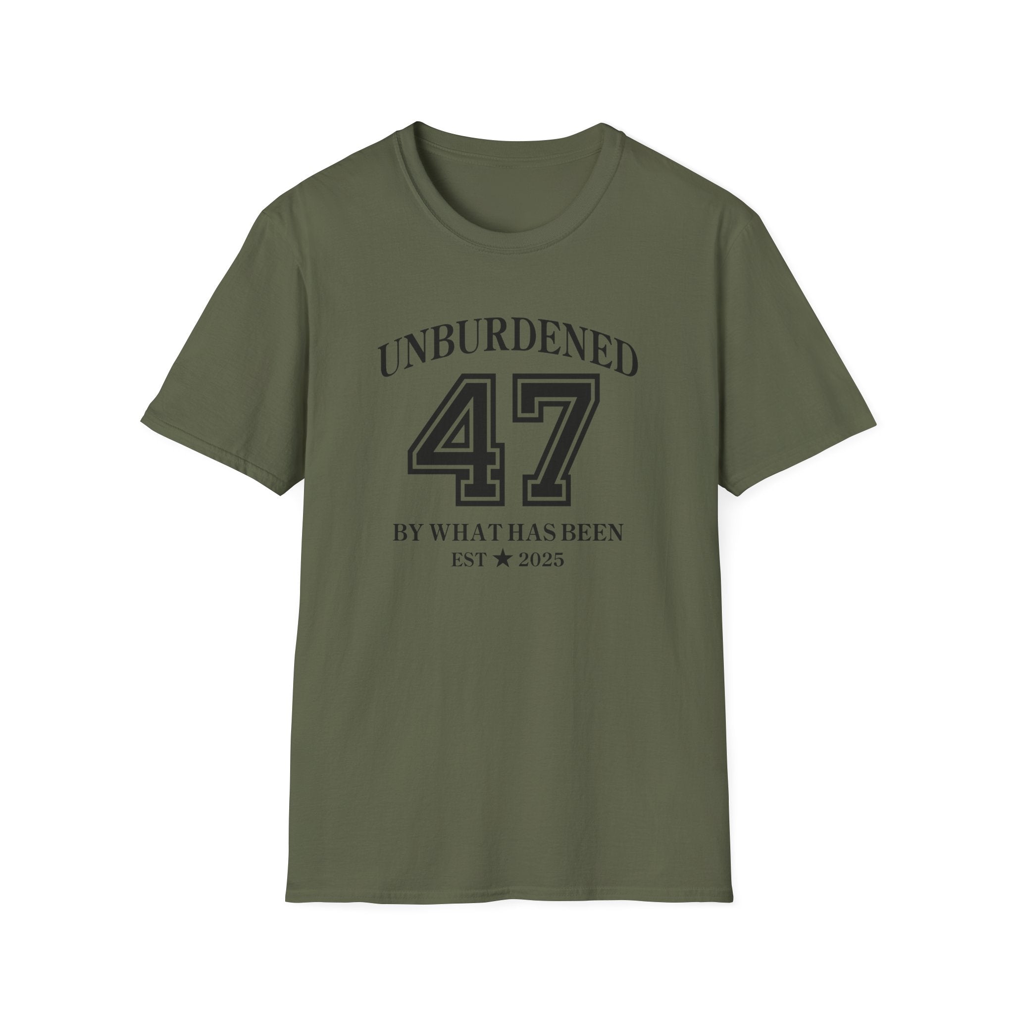 47 Unburdened by What Has Been T-Shirt - PatriotDepot.com
