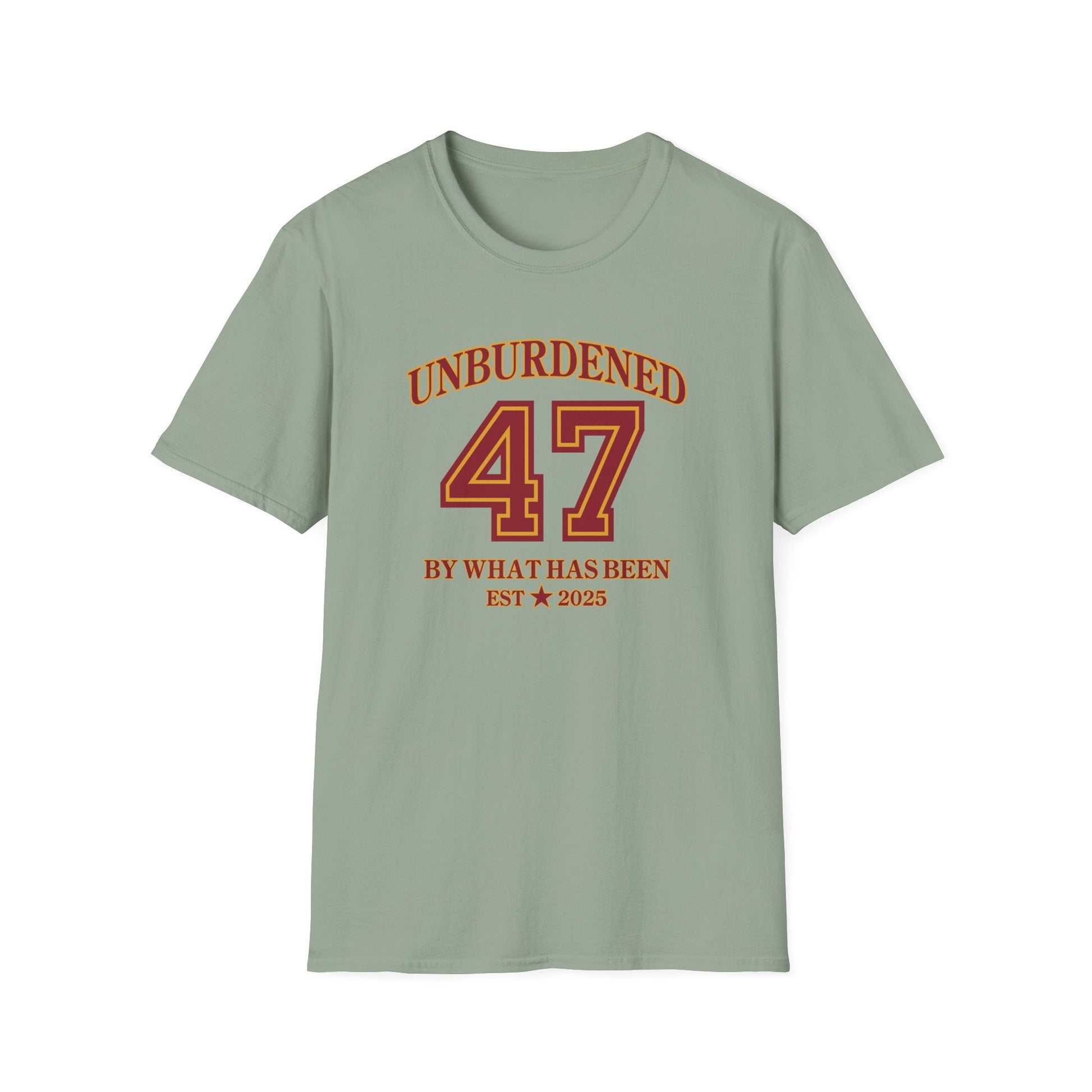 47 Unburdened by What Has Been T-Shirt - PatriotDepot.com