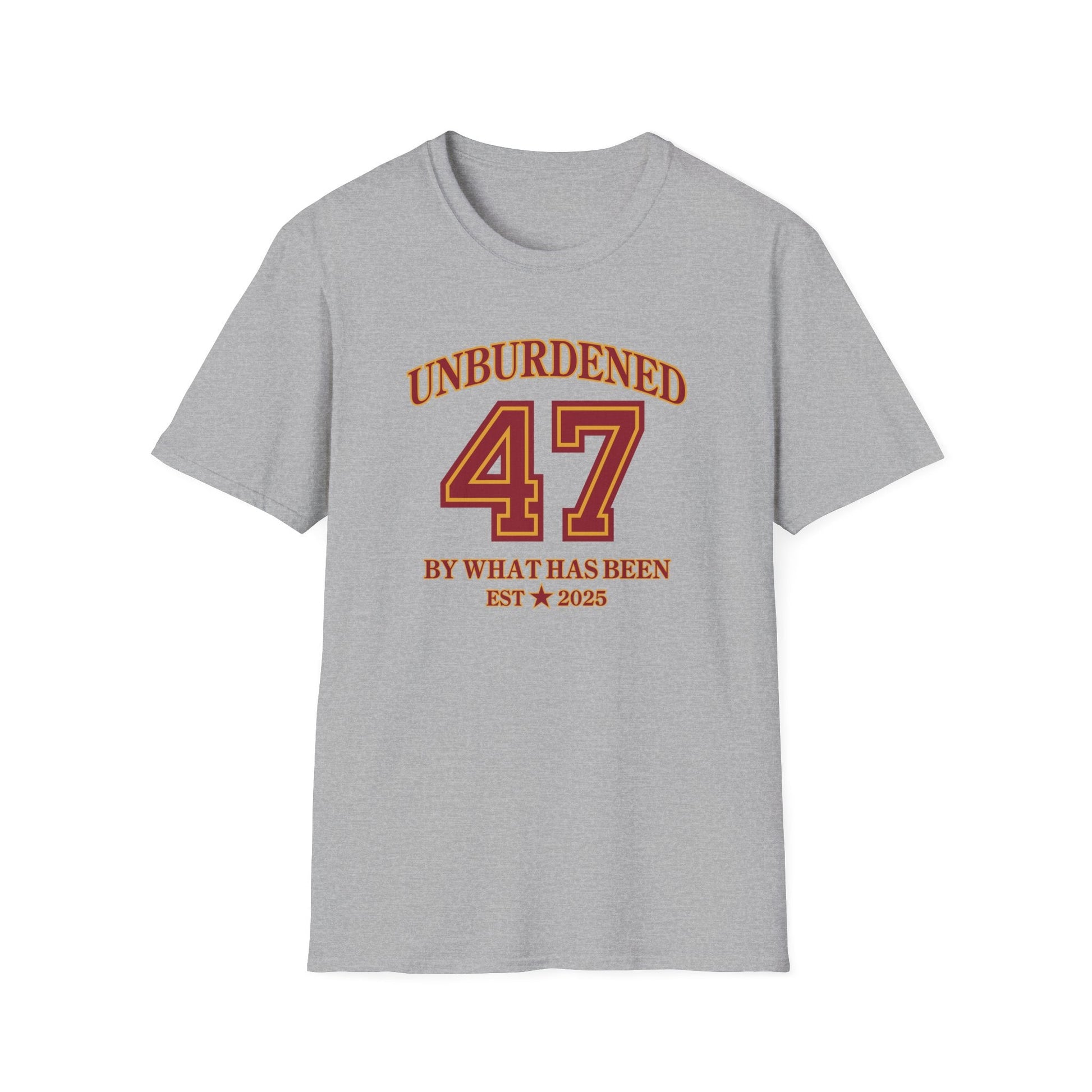 47 Unburdened by What Has Been T-Shirt - PatriotDepot.com