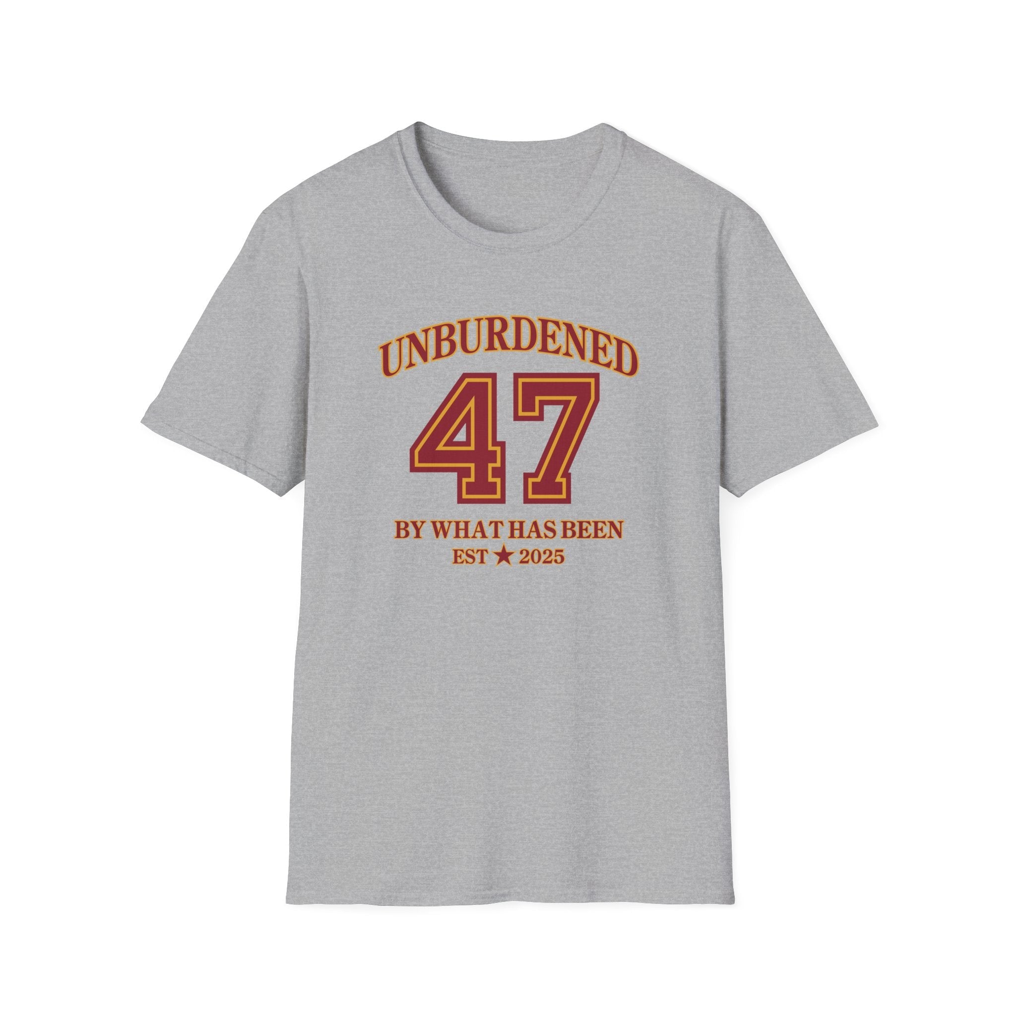 47 Unburdened by What Has Been T-Shirt - PatriotDepot.com