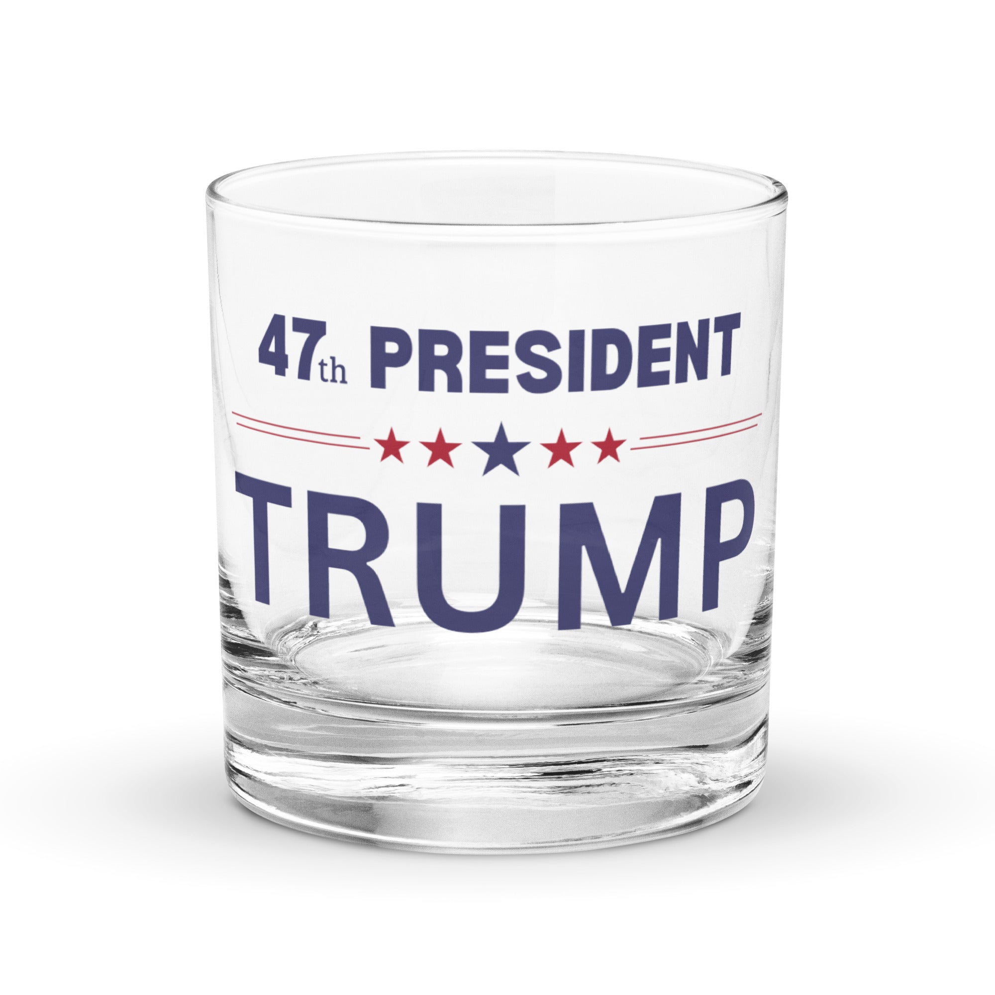 47th President Trump Rocks Glass - PatriotDepot.com