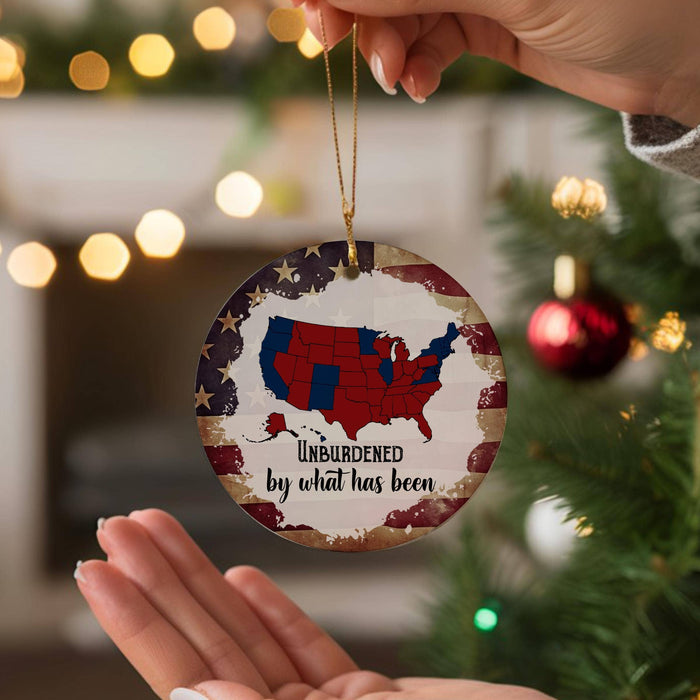 Unburdened By What Has Been Electoral Map Ornament