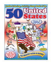 50 United States Coloring Book (8.5"x11") - PatriotDepot.com