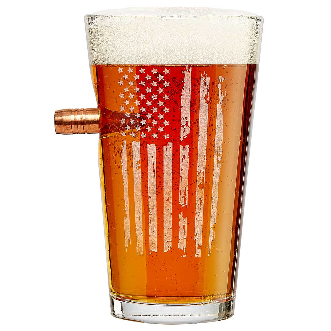 .50BMG Patriotic USA Pint Glass - PatriotDepot.com