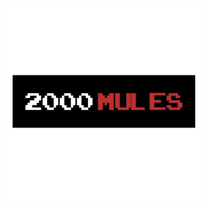 2000 Mules Bumper Sticker