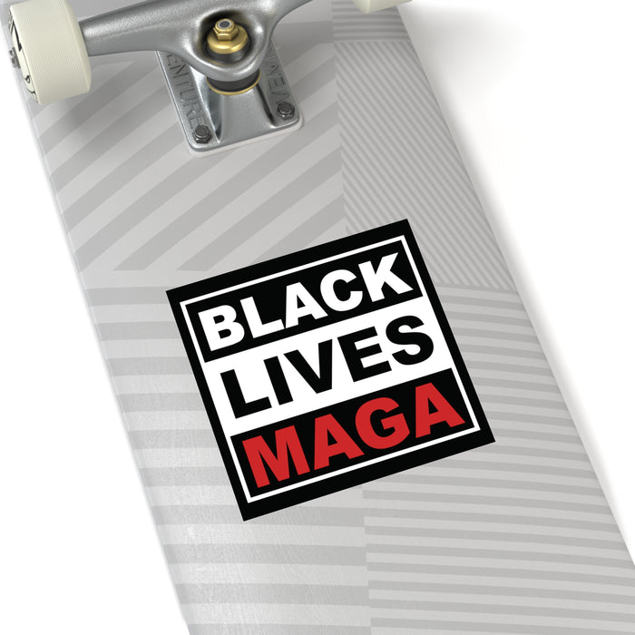 Black Lives MAGA Square Sticker (3 sizes)