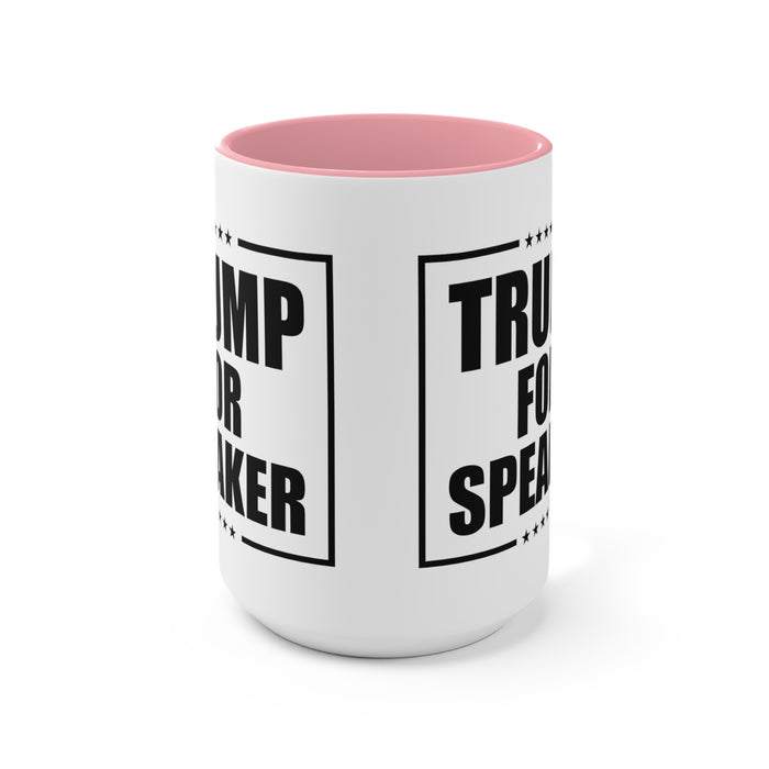 Trump for Speaker (Logo Design) Mug (2 Sizes, 3 Colors)