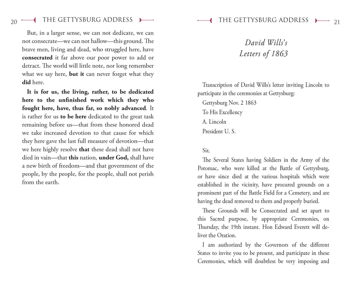 The Gettysburg Address by Abraham Lincoln | Pocket Hardcover