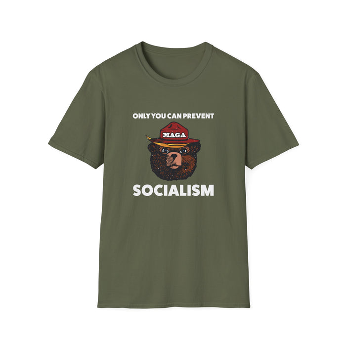 Only You Can Prevent Socialism (MAGA Bear) Unisex T-Shirt