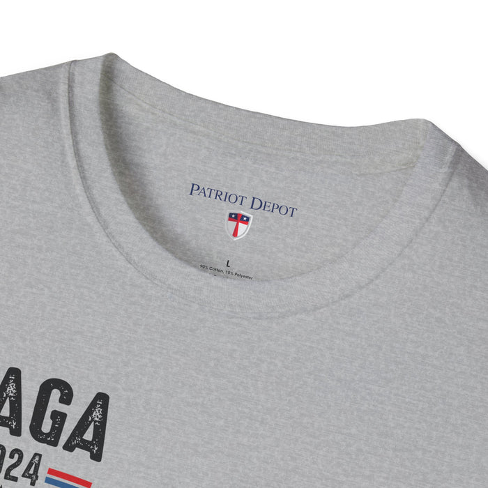 Exclusive MAGA 2024 I'm Voting for the Convicted Felon T-Shirt (Front & Back Design)