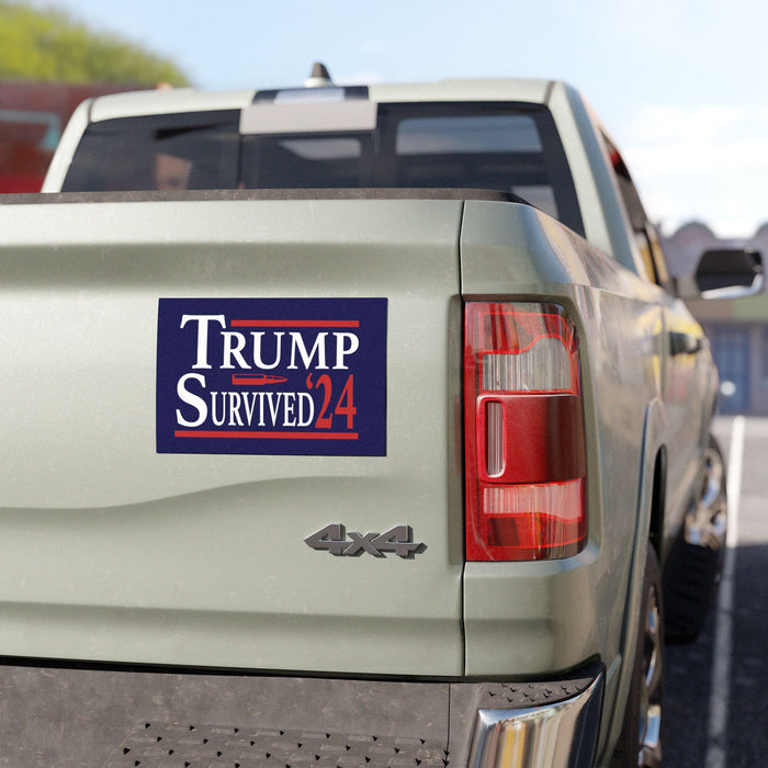 Trump Survived '24 Car Magnet