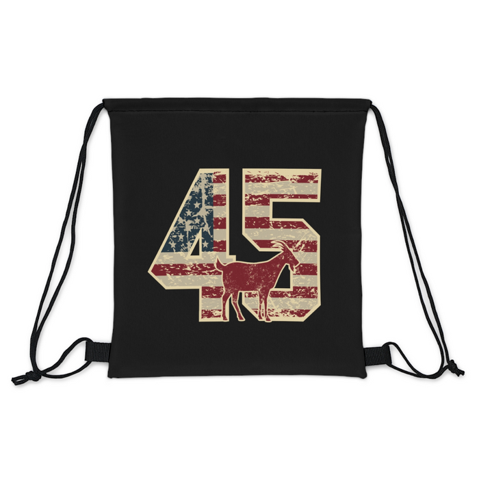 Patriotic Trump 45 G.O.A.T. Drawstring Bag (3 Colors)