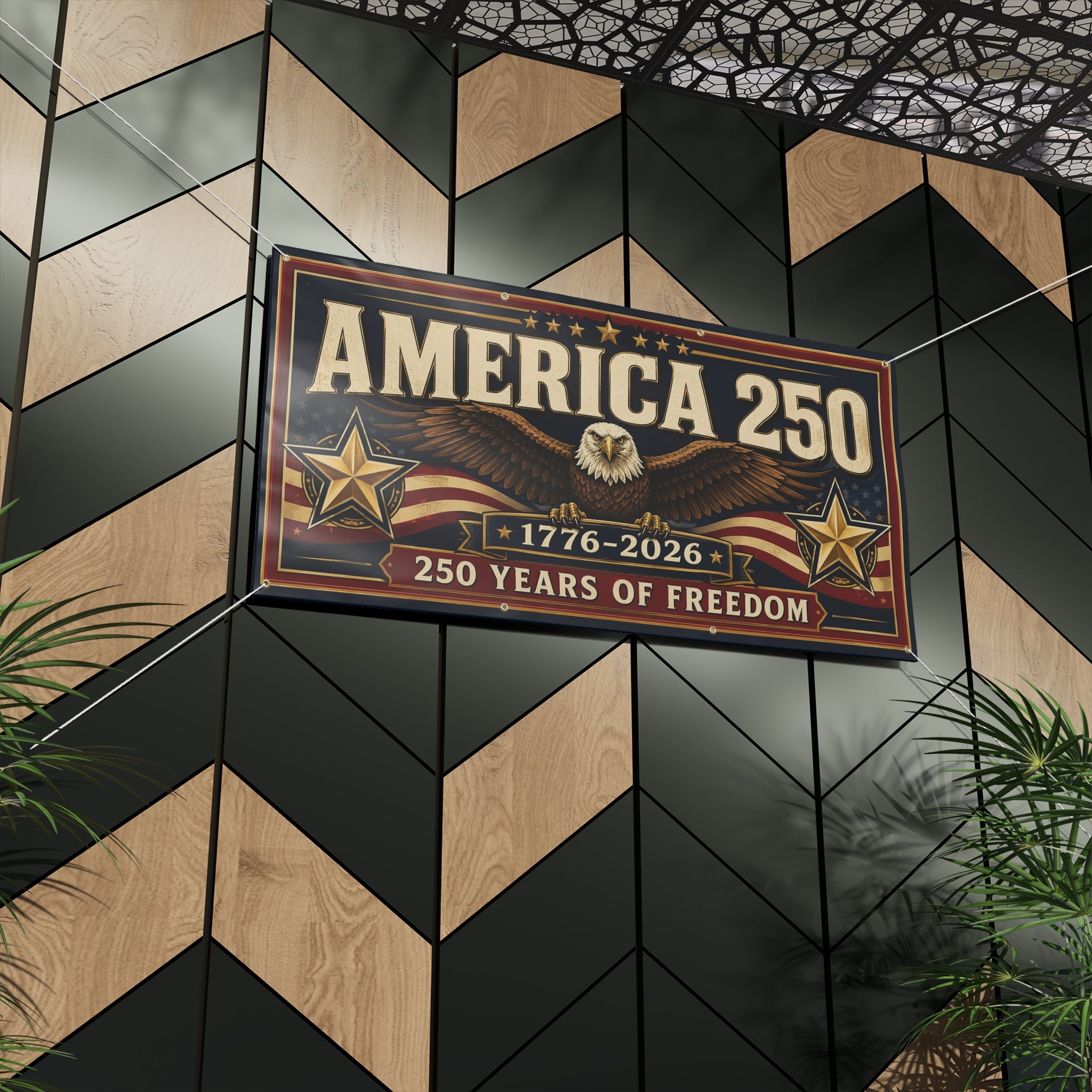 America's 250th Matte Banner – 1776–2026 250 Years of Freedom