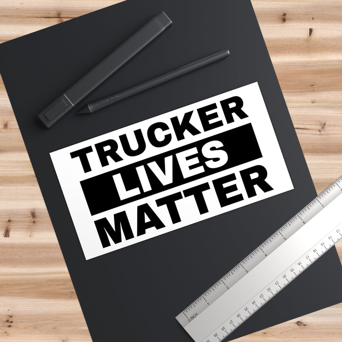 Trucker Lives Matter Bumper Sticker