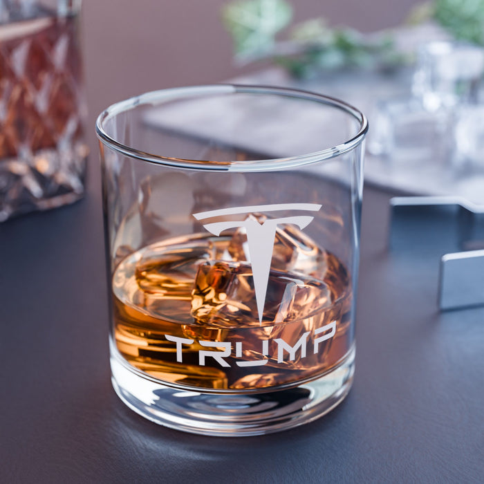 Trump Rocks Glass