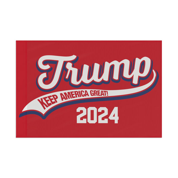 Trump "Keep America Great" 2024 Banner-Style Flag (3 Sizes)