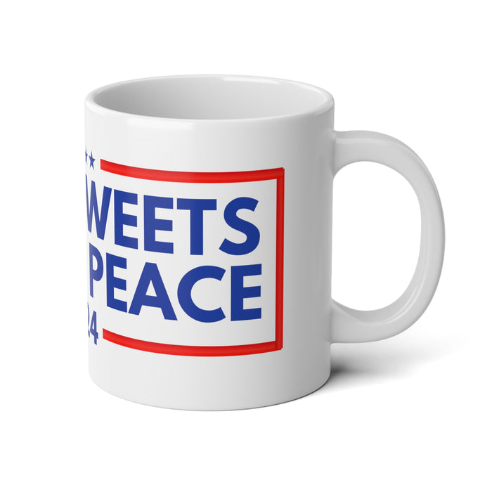Mean Tweets World Peace 2024 (Jumbo Mug)
