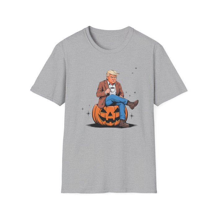 Fall for Trump: Coffee & Pumpkin Patriot T-Shirt