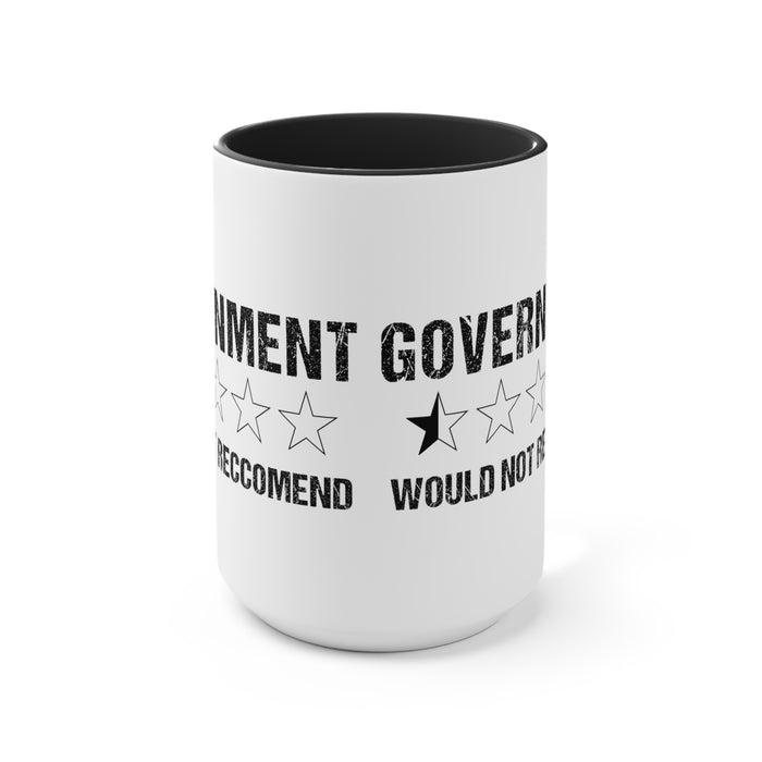 Government Rating  Mug (2 sizes, 3 colors)