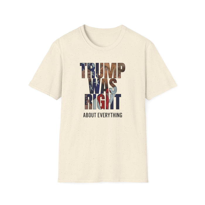 Trump Was Right About Everything Silhouette T-Shirt