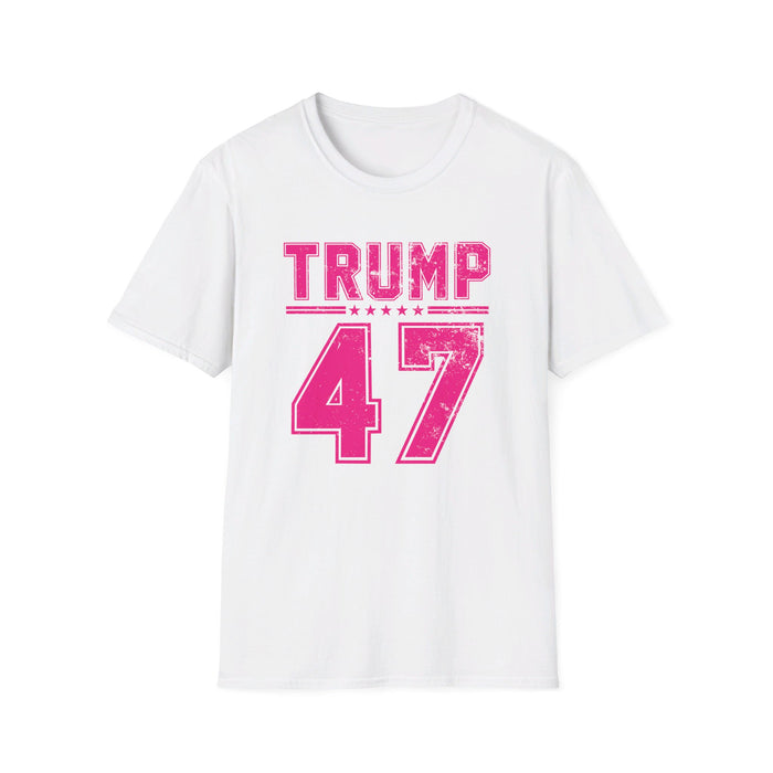 Trump 47 Hot Pink T-Shirt